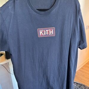 Kith Dark Blue Box Logo Tee